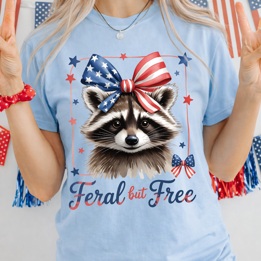 Raccoon Feral and Free Tee