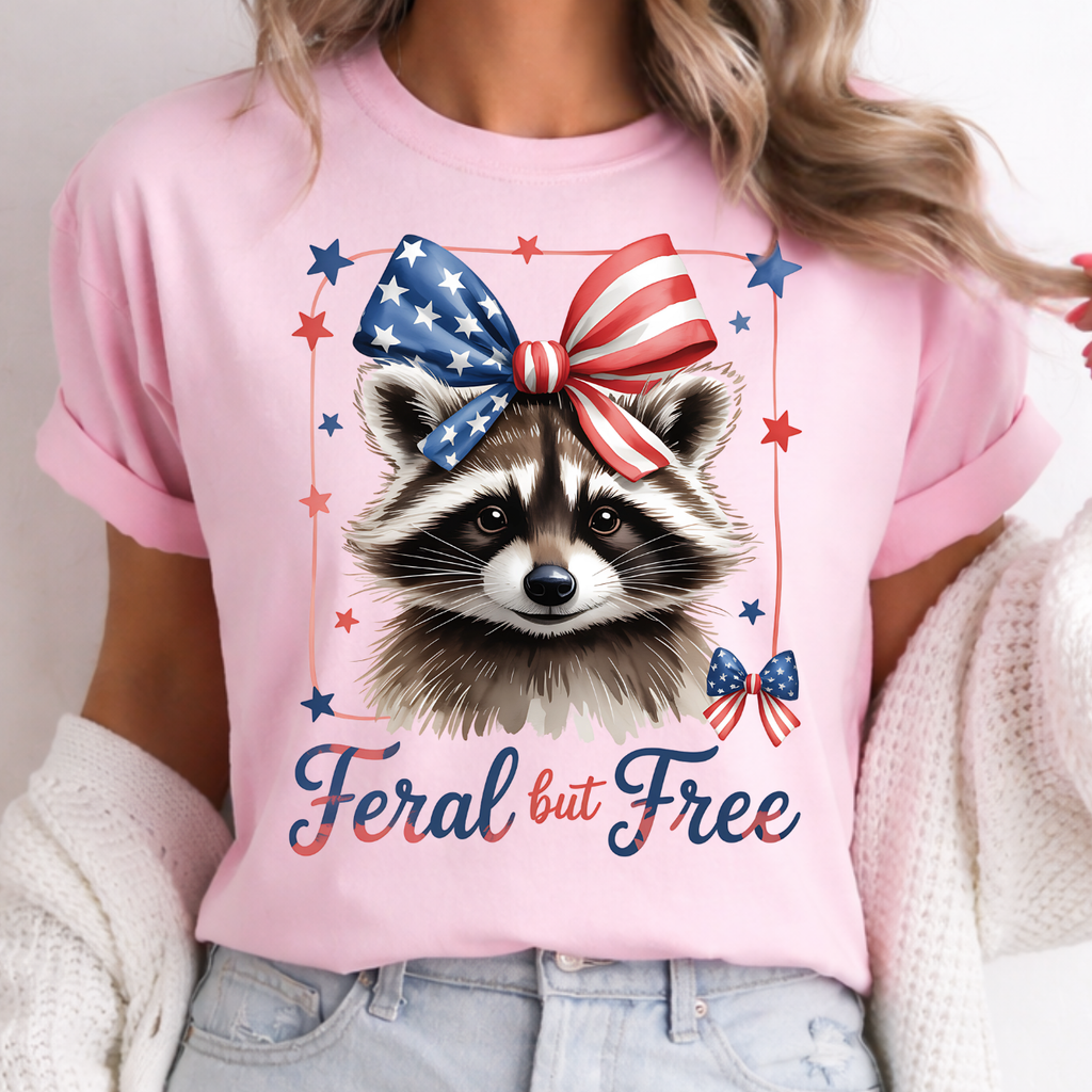 Raccoon Feral and Free Tee
