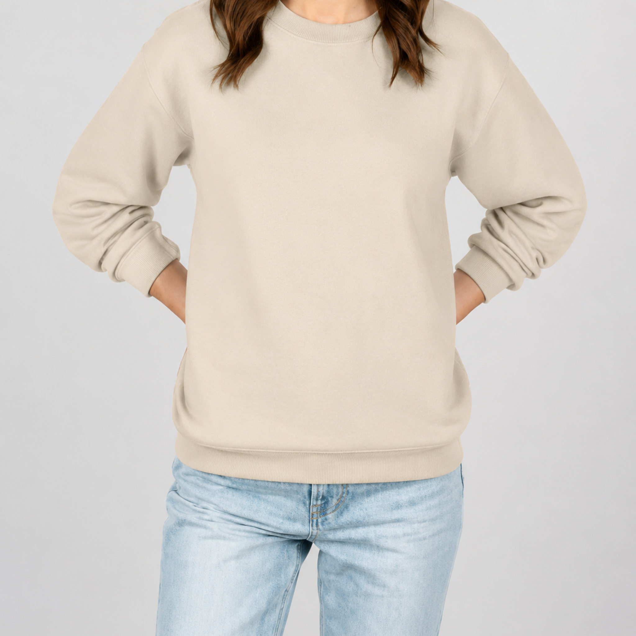 Sassy in Cotton Crewneck - Choose Your Own Graphic