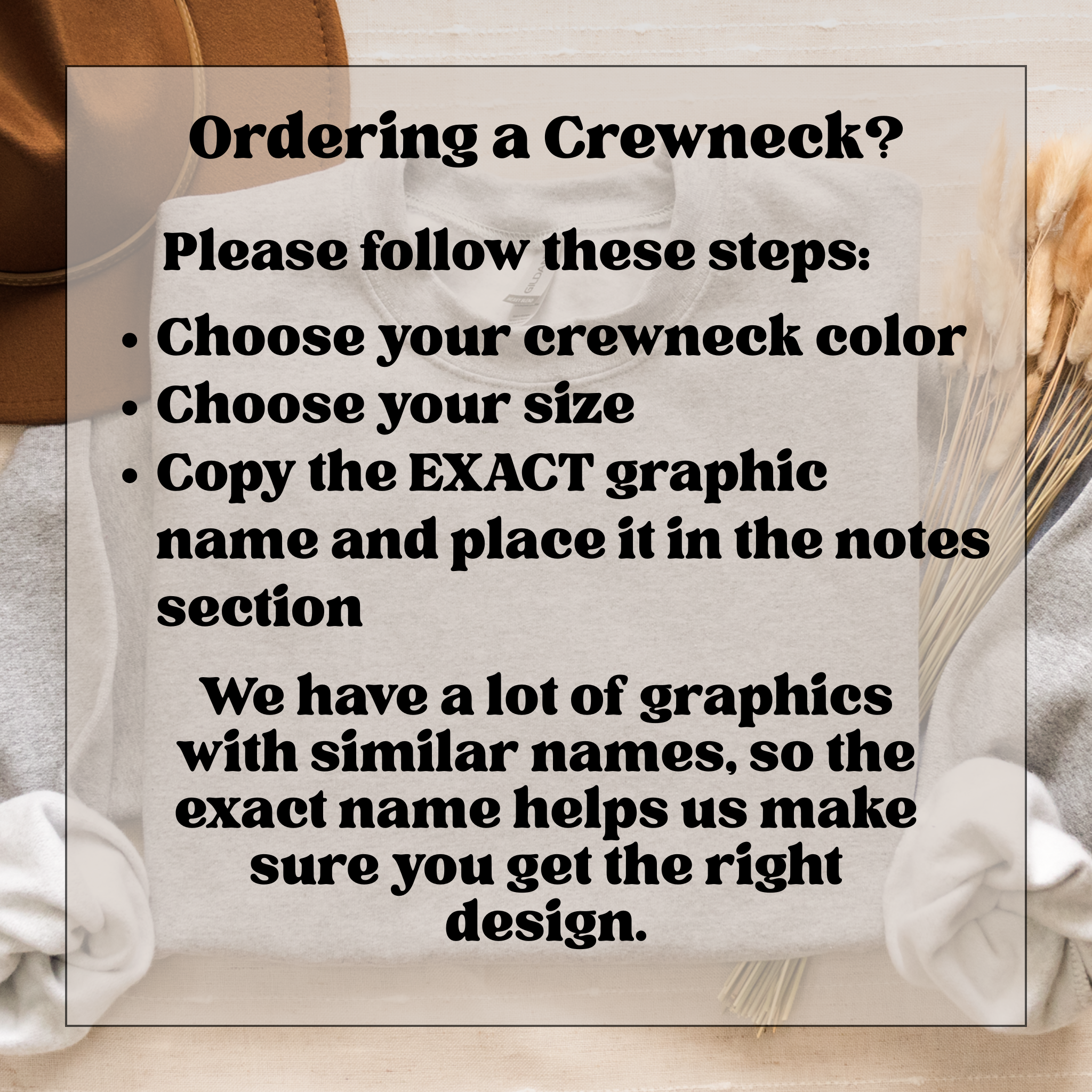 Sassy in Cotton Crewneck - Choose Your Own Graphic