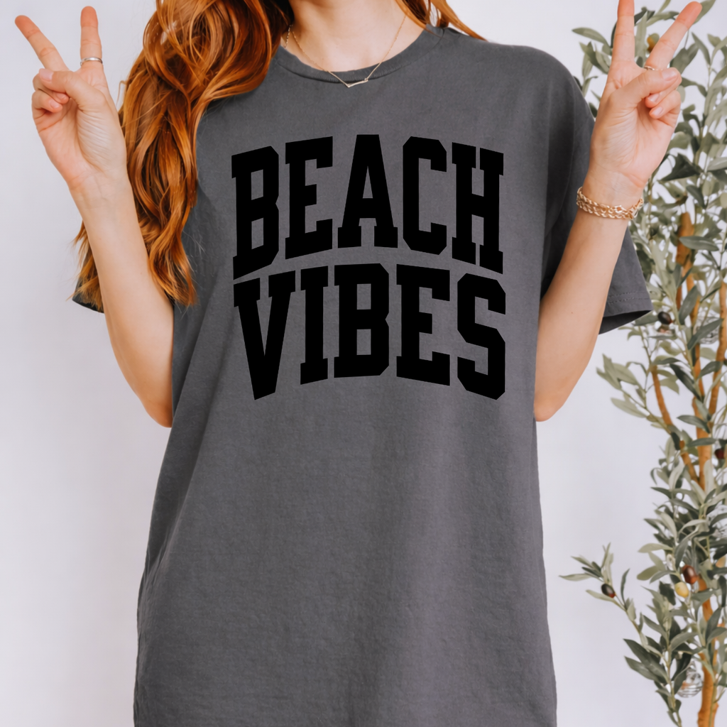 BEACH VIBES Varsity Tee