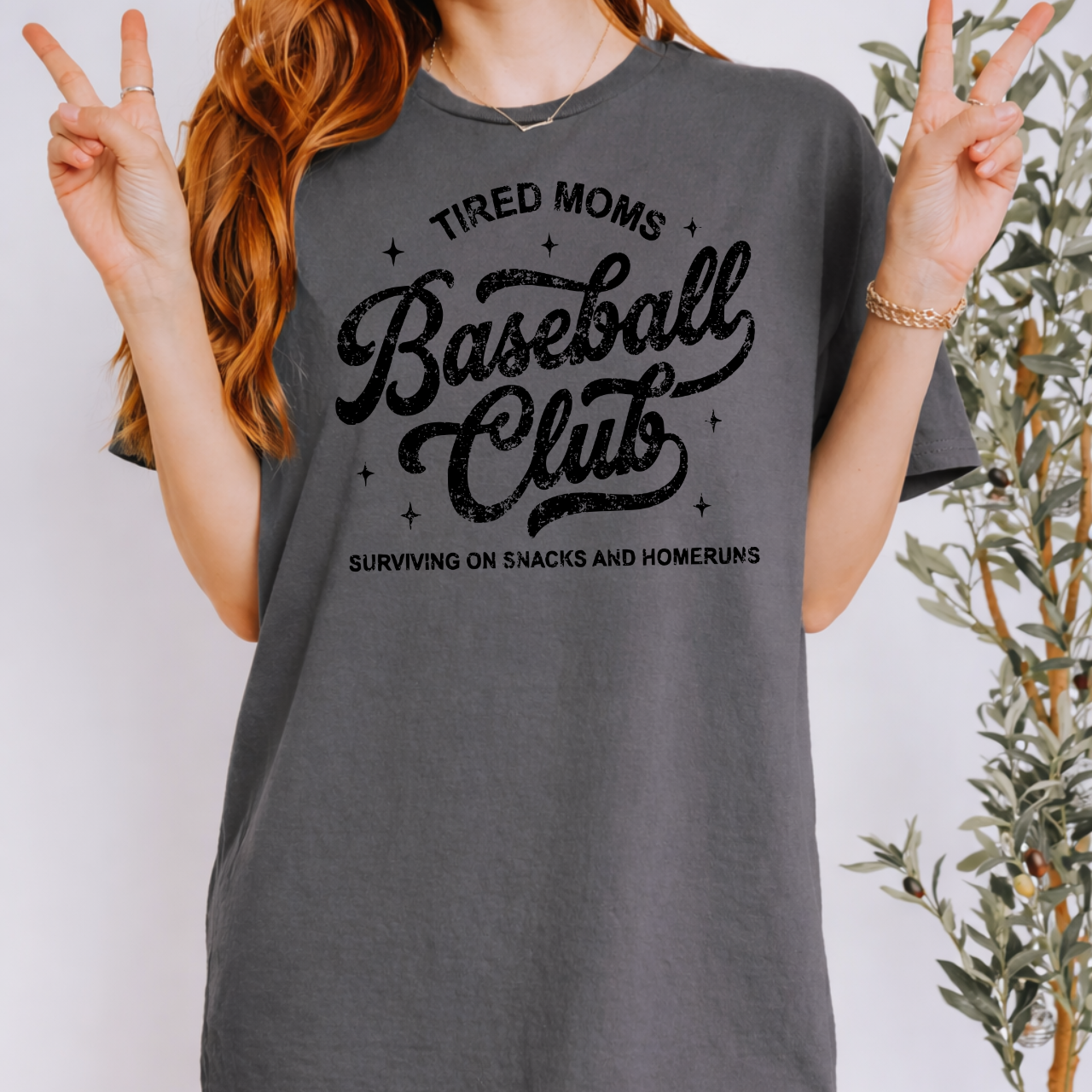 Tired Moms Baseball Club Tee