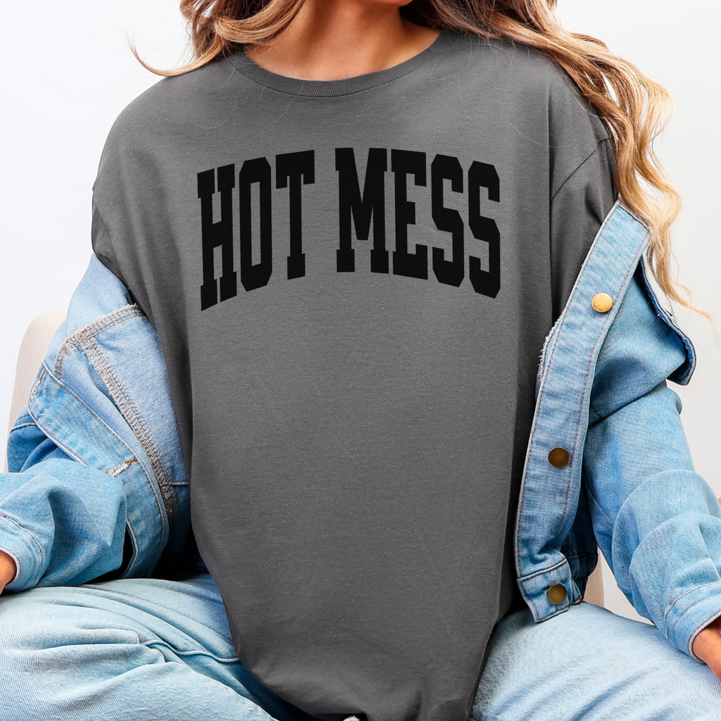 HOT MESS Varsity Tee