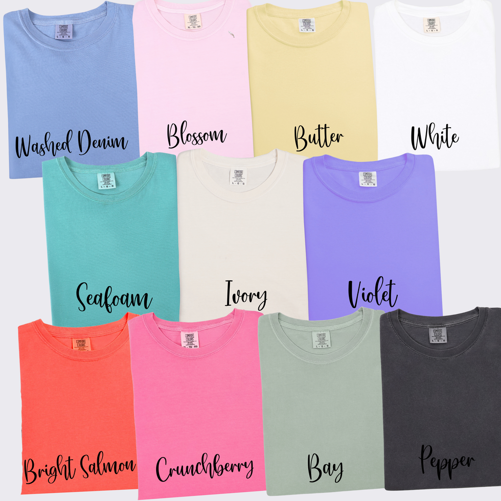 Comfort Colors Custom Adult Graphic Tee - Two Sided Print