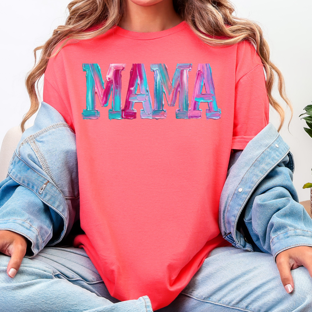 Pastel Paint MAMA Tee