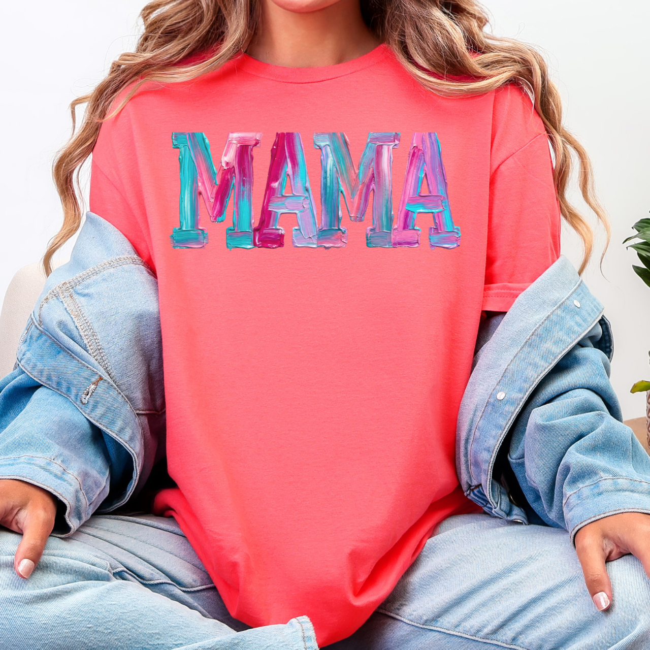 Pastel Paint MAMA Tee