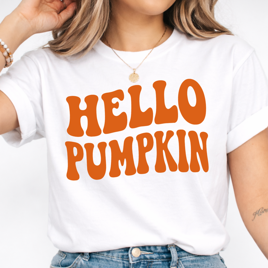 Hello Pumpkin Fall Graphic Tee