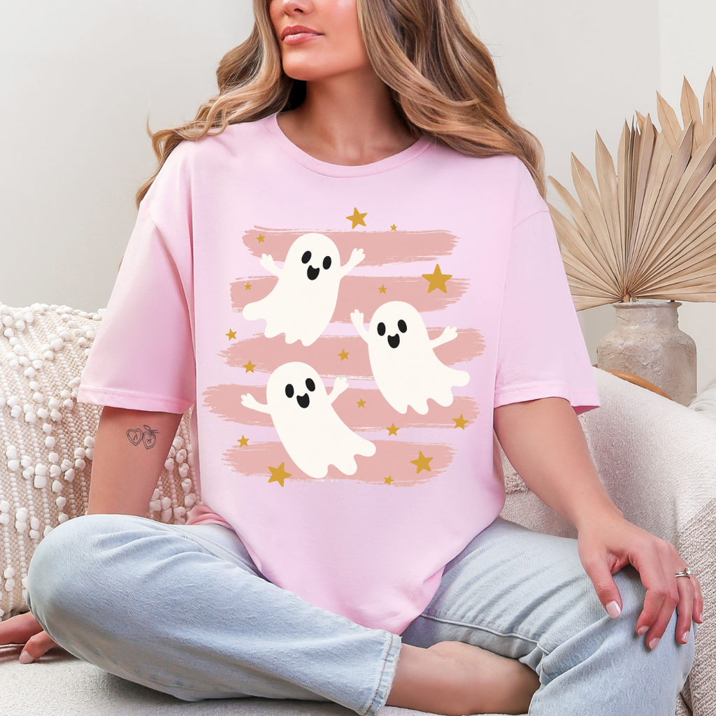 Cute Ghost Halloween Graphic Tee