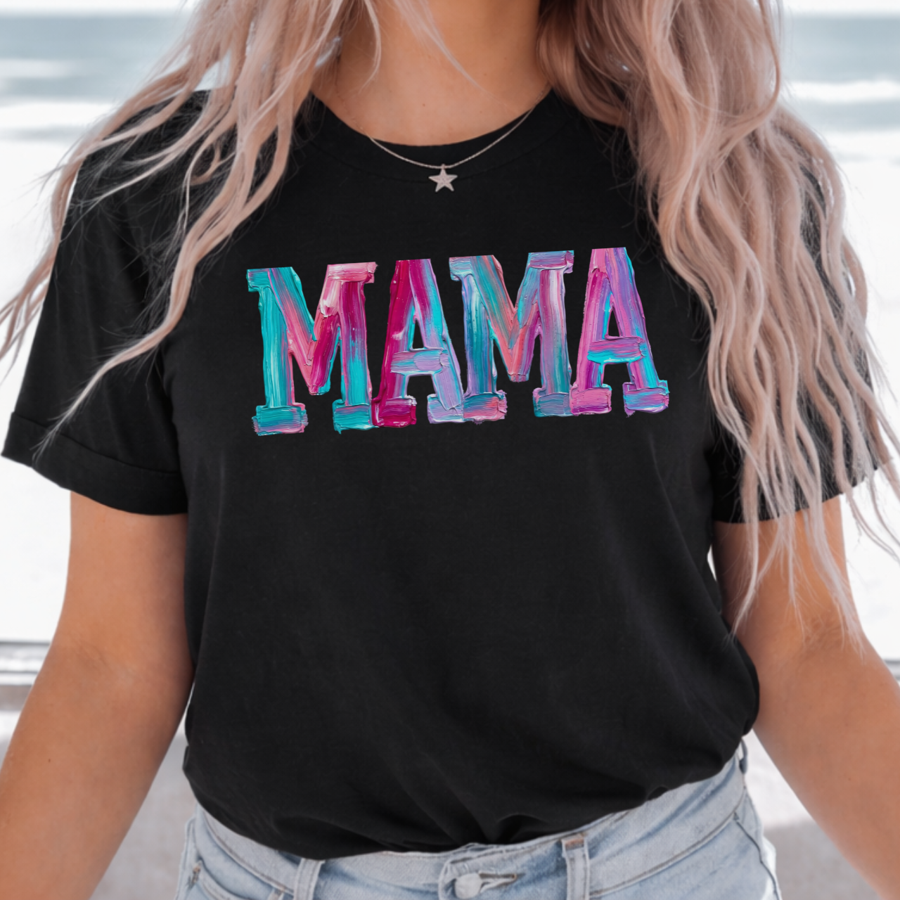 Pastel Paint MAMA Tee