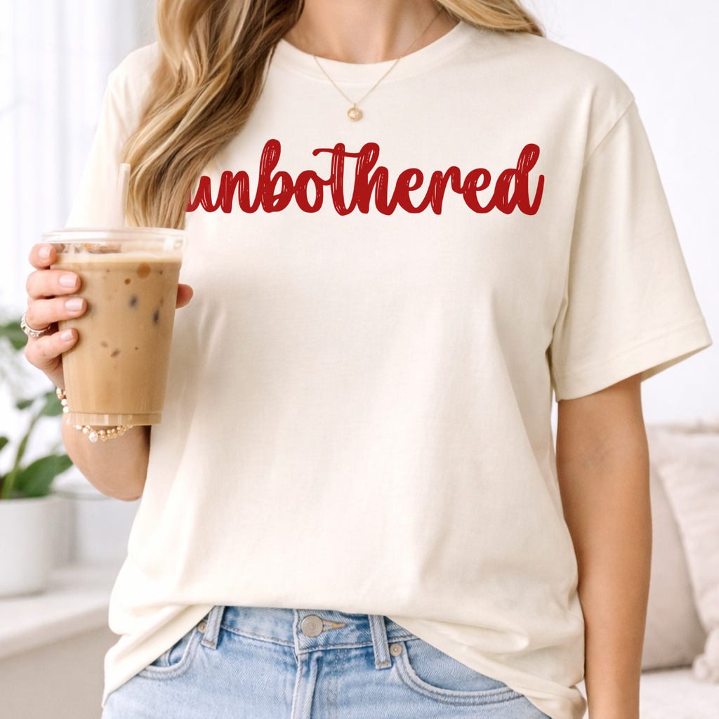 Unbothered Cursive Tee