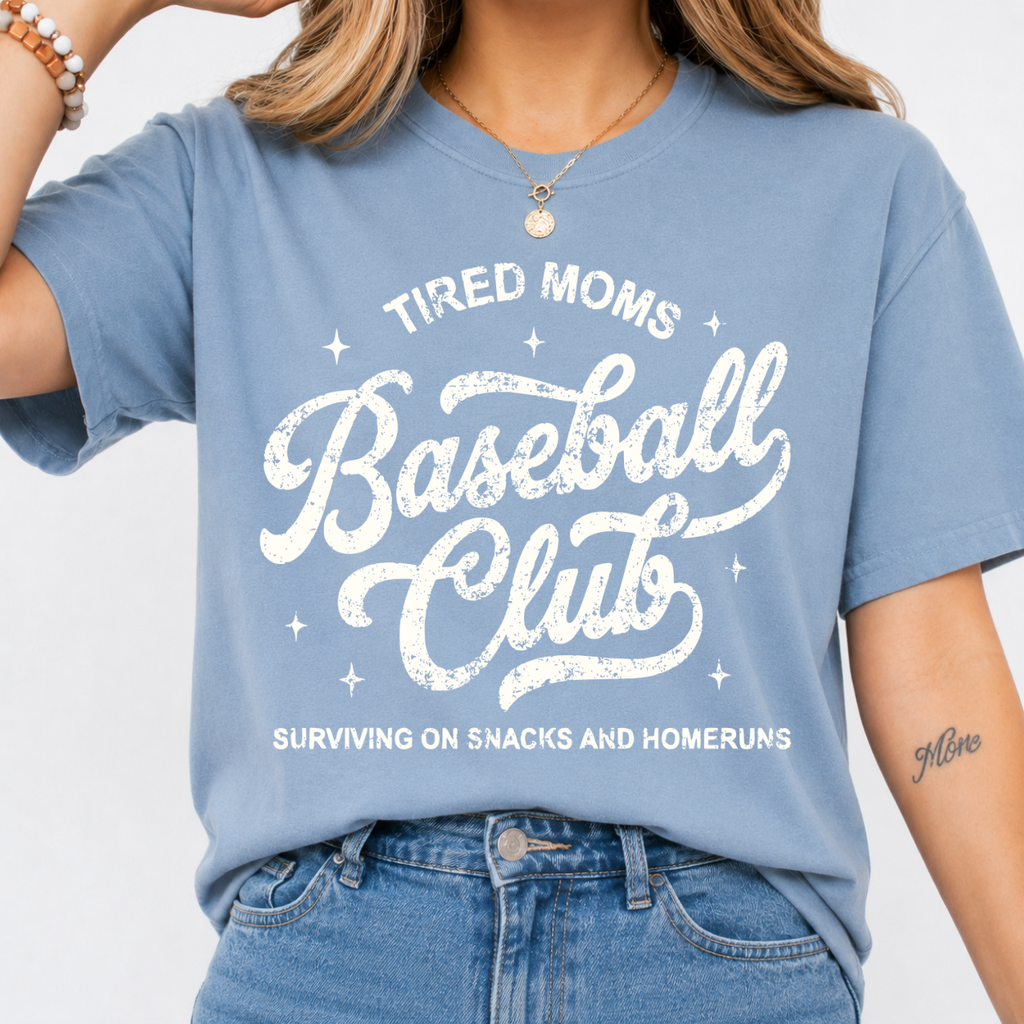 Tired Moms Baseball Club Tee