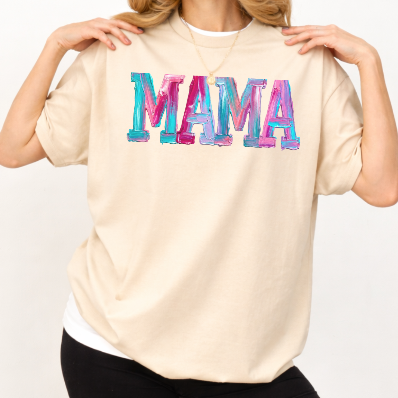 Pastel Paint MAMA Tee