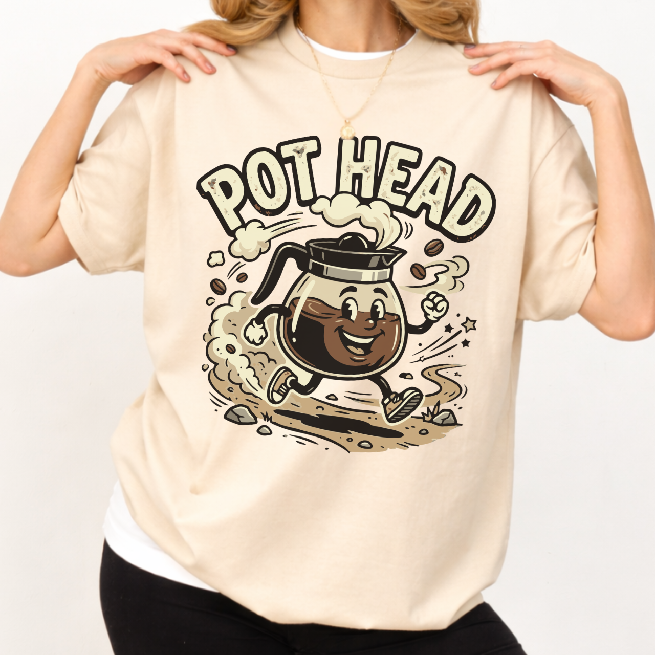 Pot Head Coffee Pot Tee