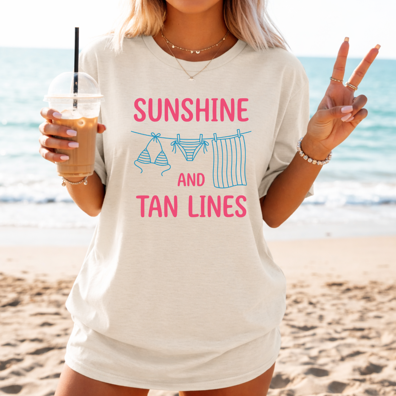 SUNSHINE & TAN LINES Tee