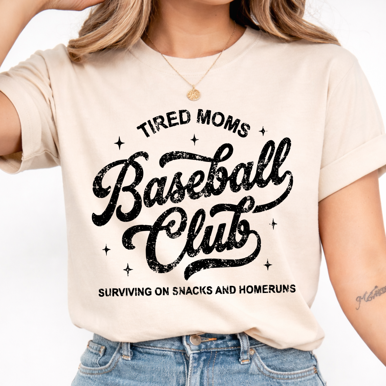 Tired Moms Baseball Club Tee