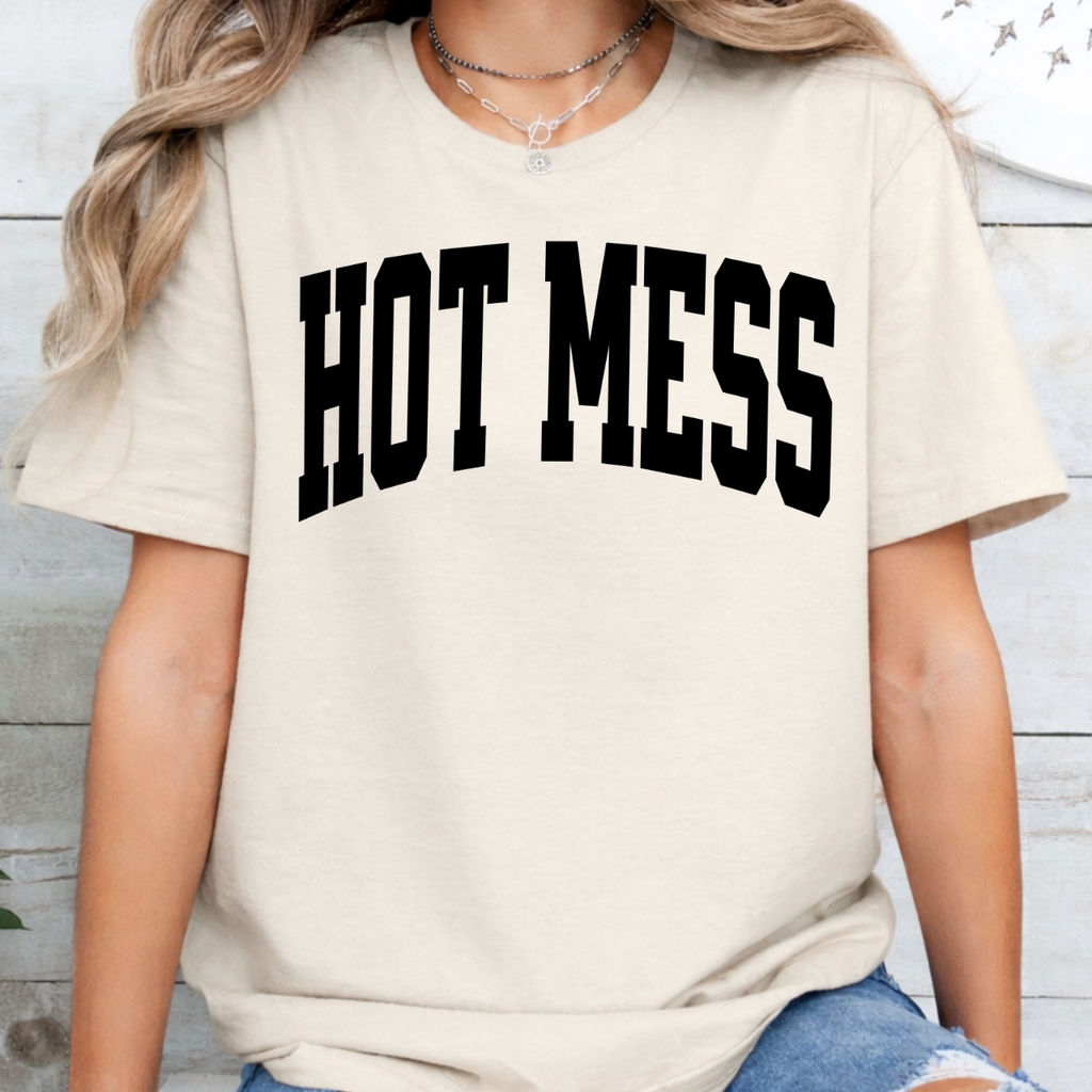 HOT MESS Varsity Tee
