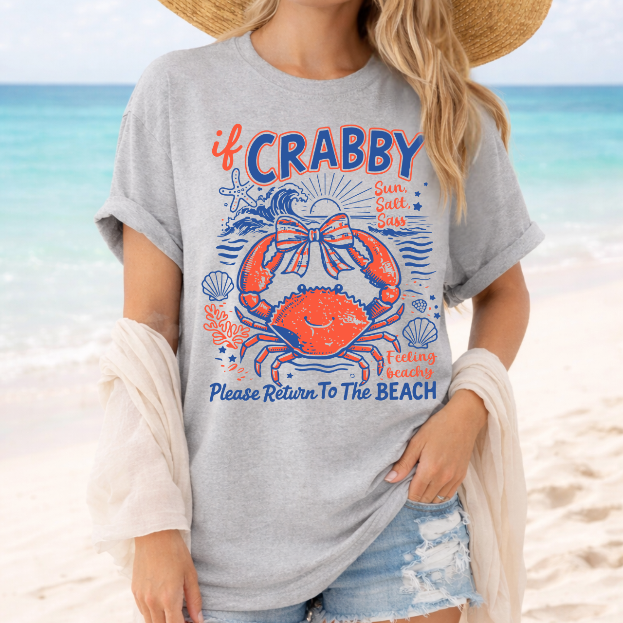 If CRABBY, Please Return to the BEACH Tee