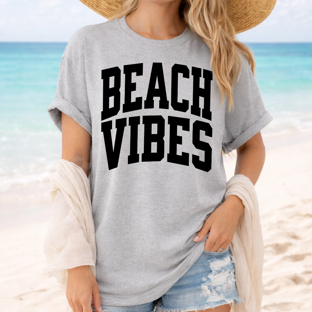BEACH VIBES Varsity Tee