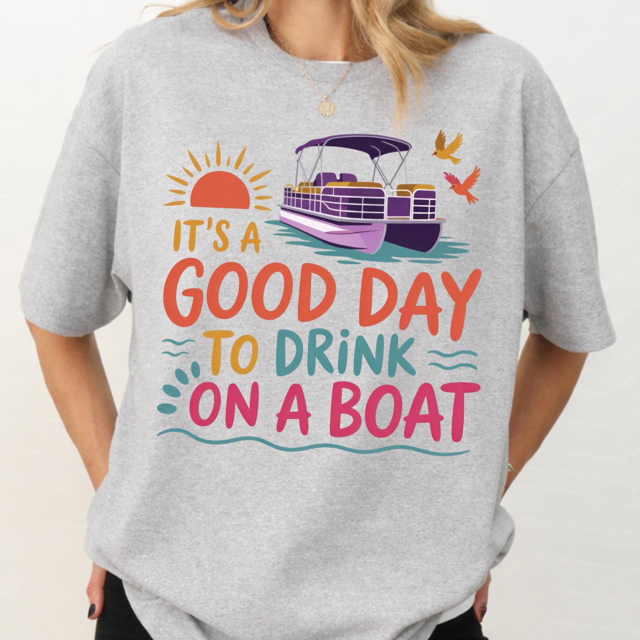 Good Day To Drink on a Boat Graphic Tee
