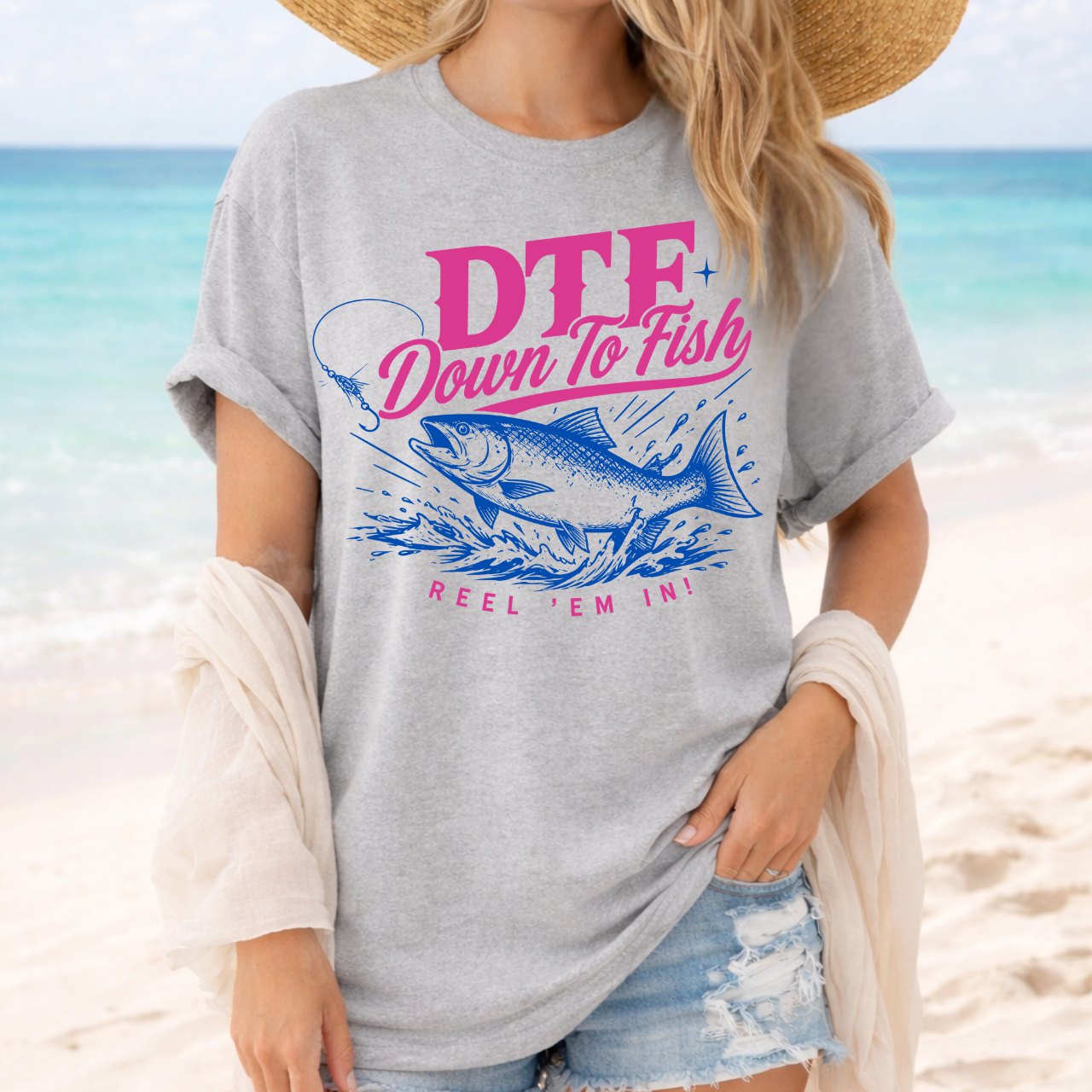 DTF Down to Fish Tee