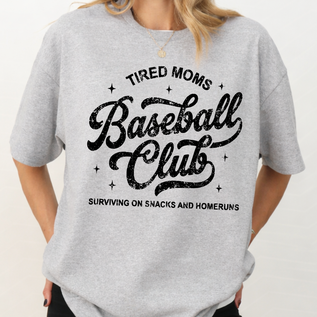 Tired Moms Baseball Club Tee