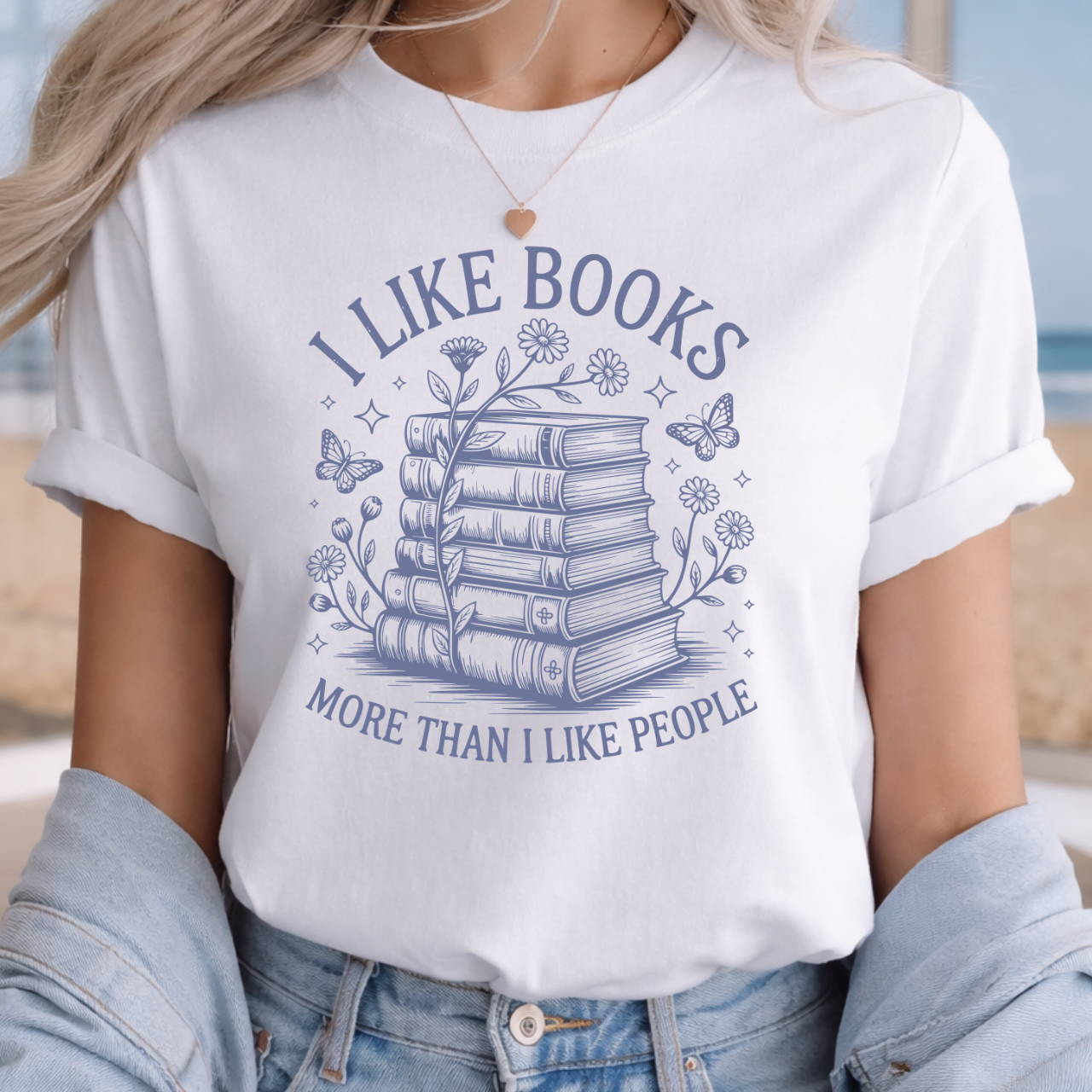 I Like Books More Than I Like People Tee