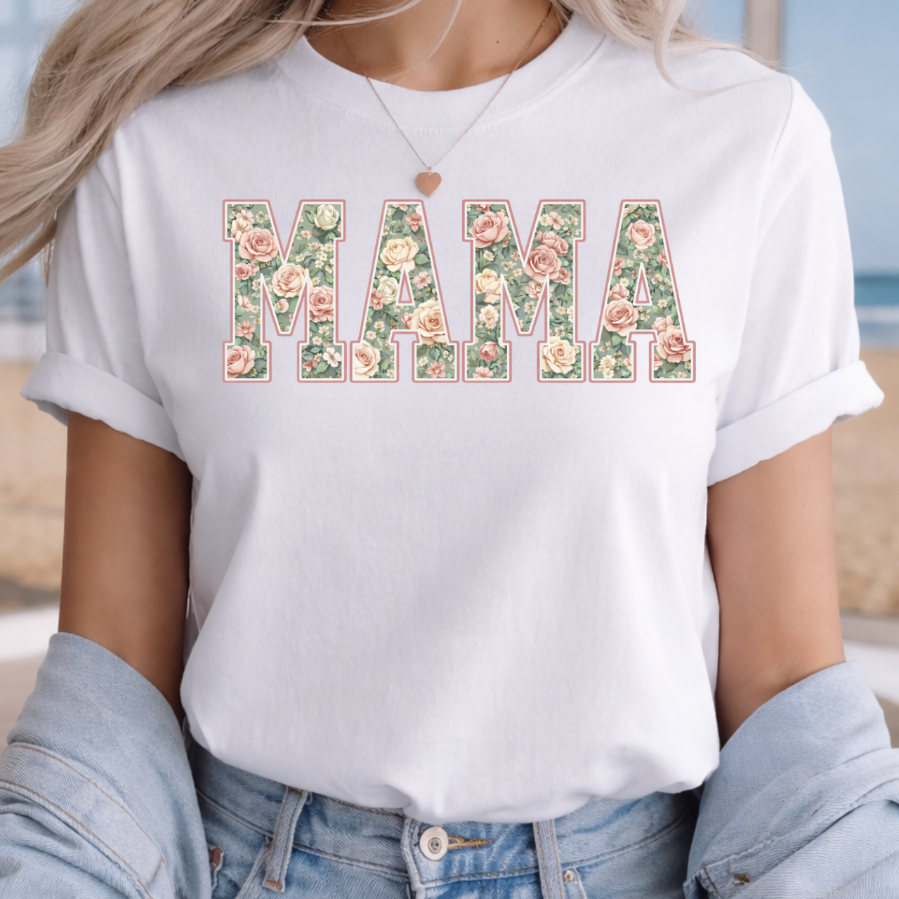 Floral MAMA Tee