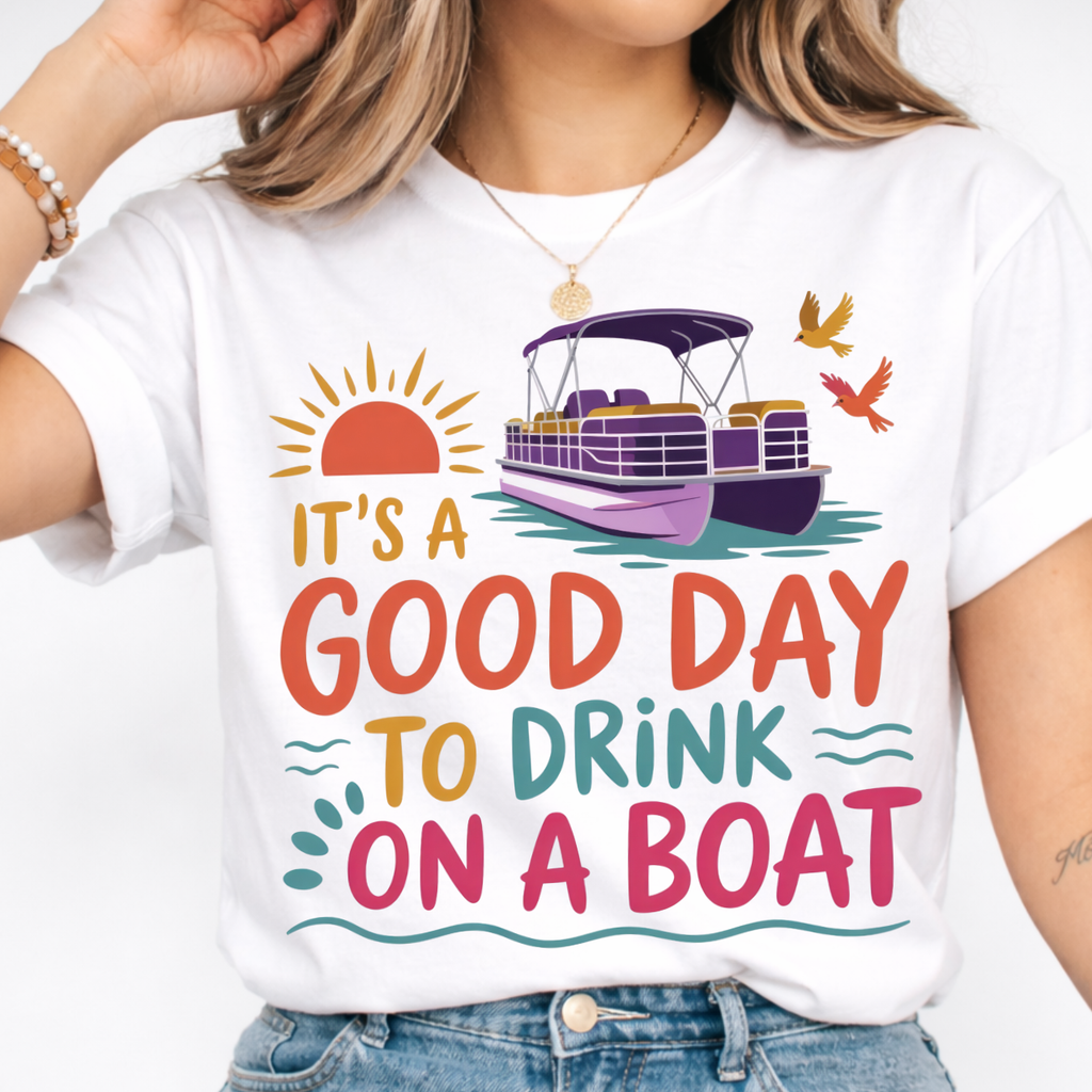 Good Day To Drink on a Boat Graphic Tee