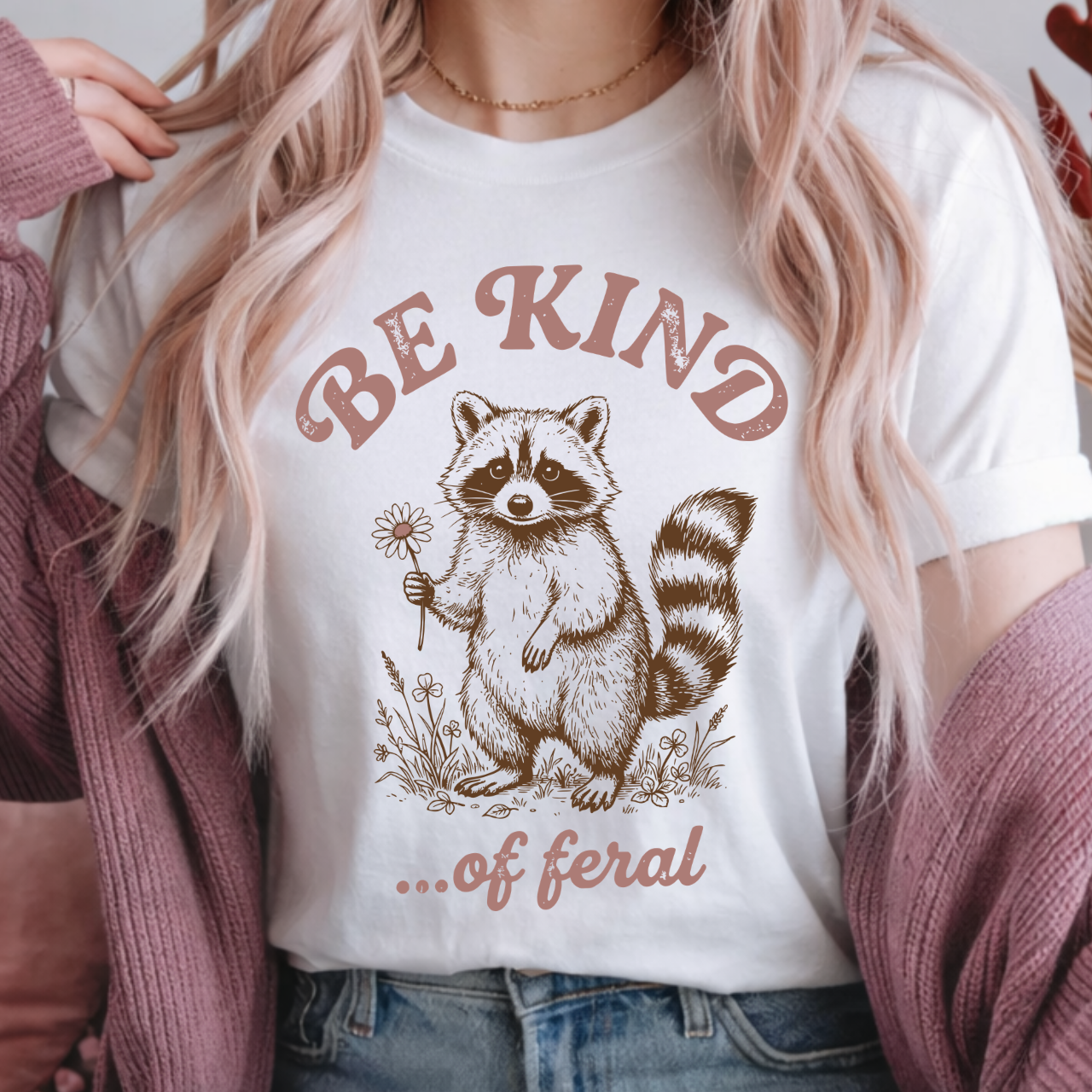 Be Kind Of Feral Tee (Raccoon)