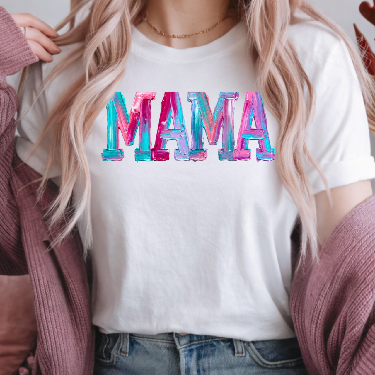 Pastel Paint MAMA Tee