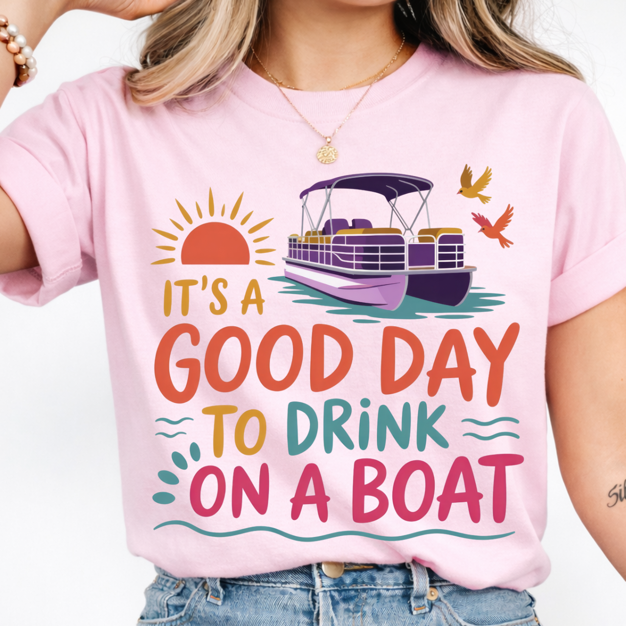 Good Day To Drink on a Boat Graphic Tee