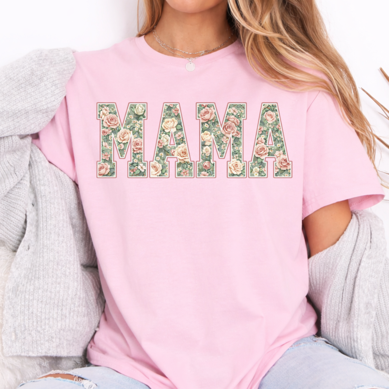 Floral MAMA Tee