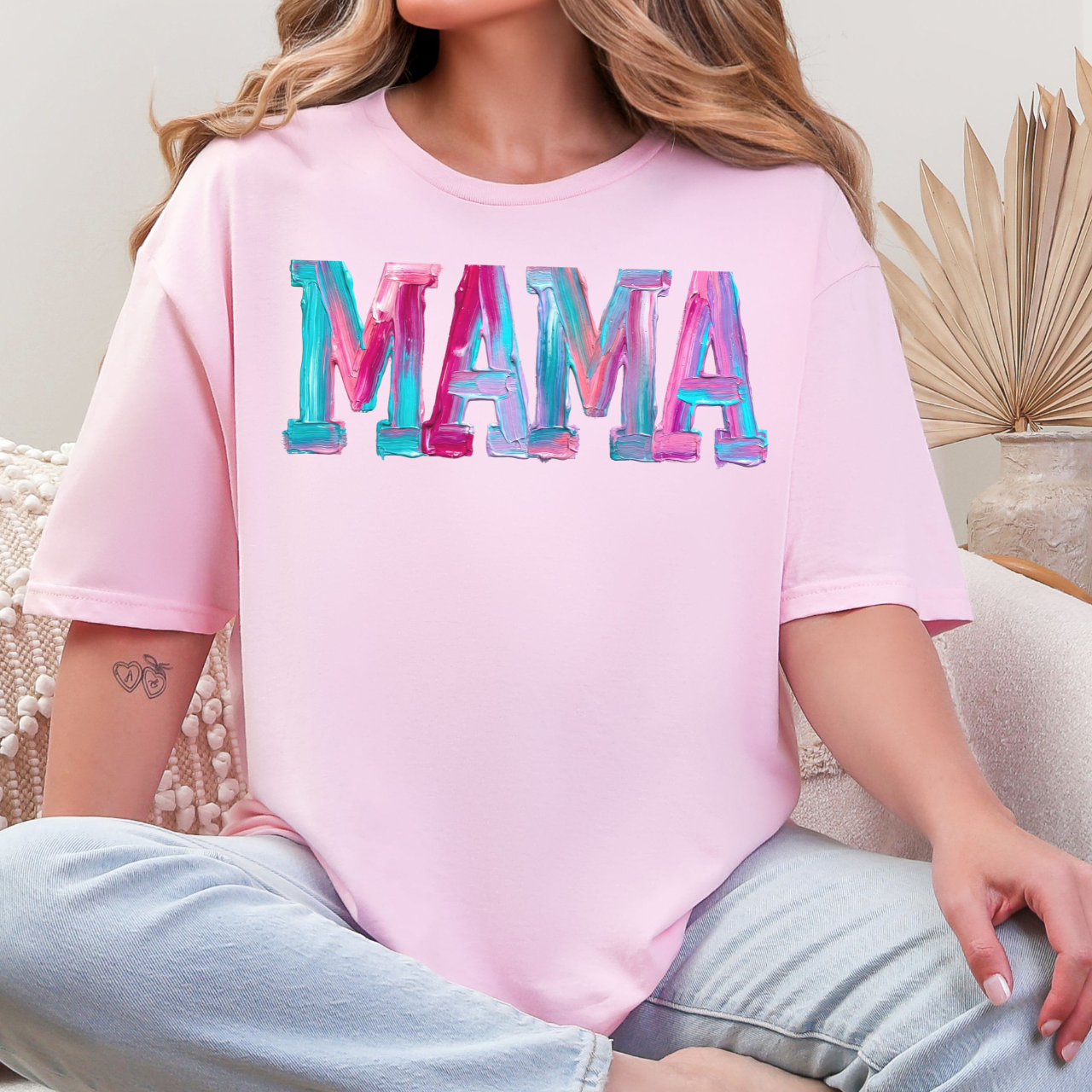 Pastel Paint MAMA Tee