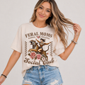 Feral Moms Raising Hellions Social Club Tee