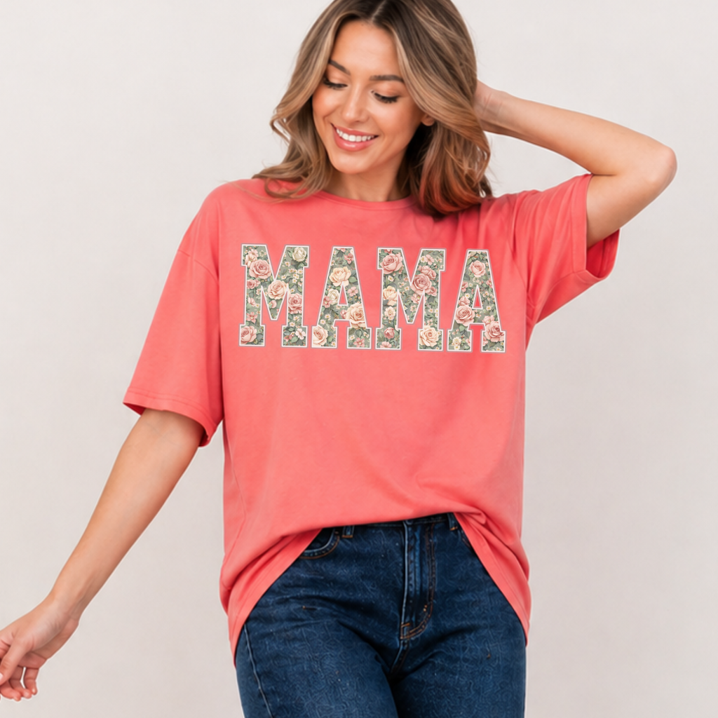 Floral MAMA Tee