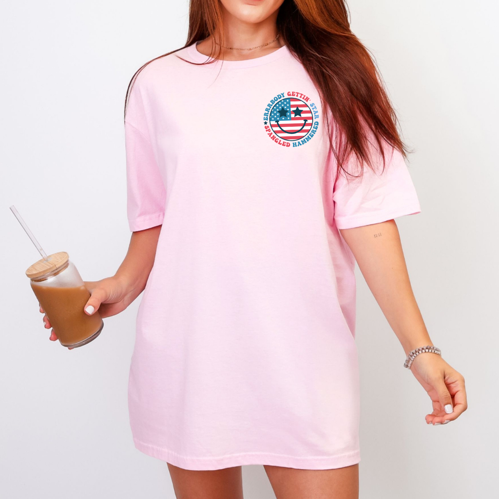 Errrbody Gettin Star Spangled Hammered Tee