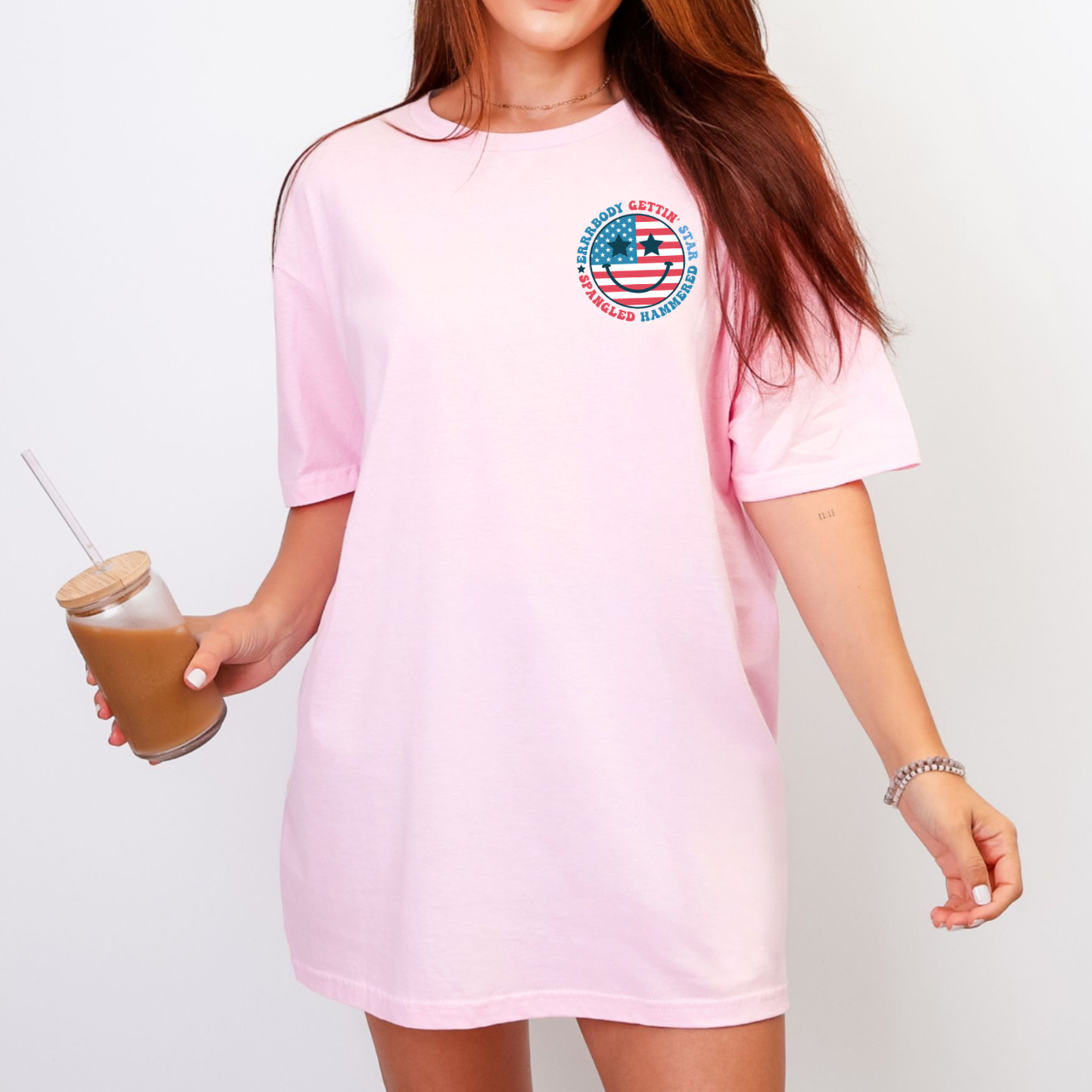 Errrbody Gettin Star Spangled Hammered Tee