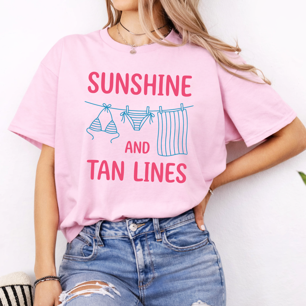 SUNSHINE & TAN LINES Tee