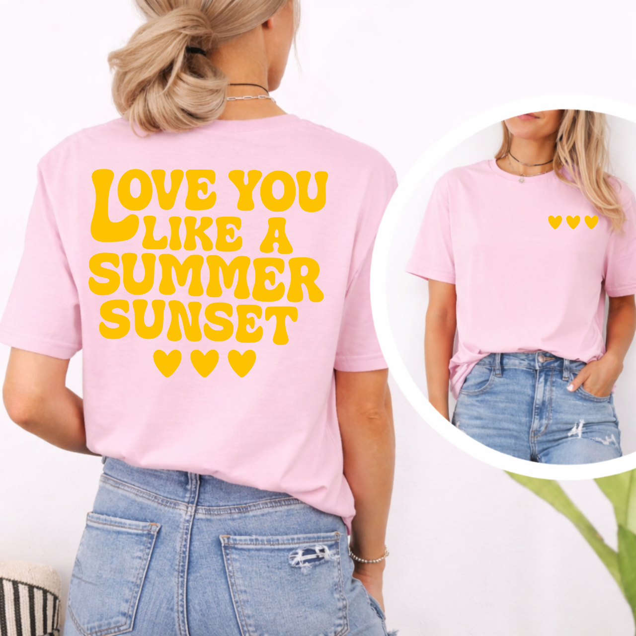 Love You Like A Summer Sunset Front/Back Tee