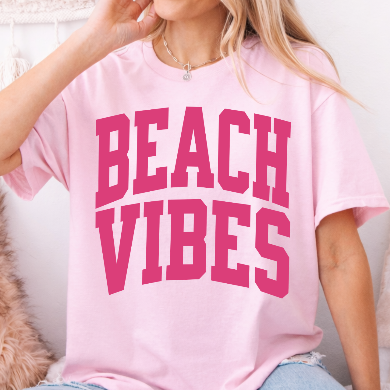 BEACH VIBES Varsity Tee