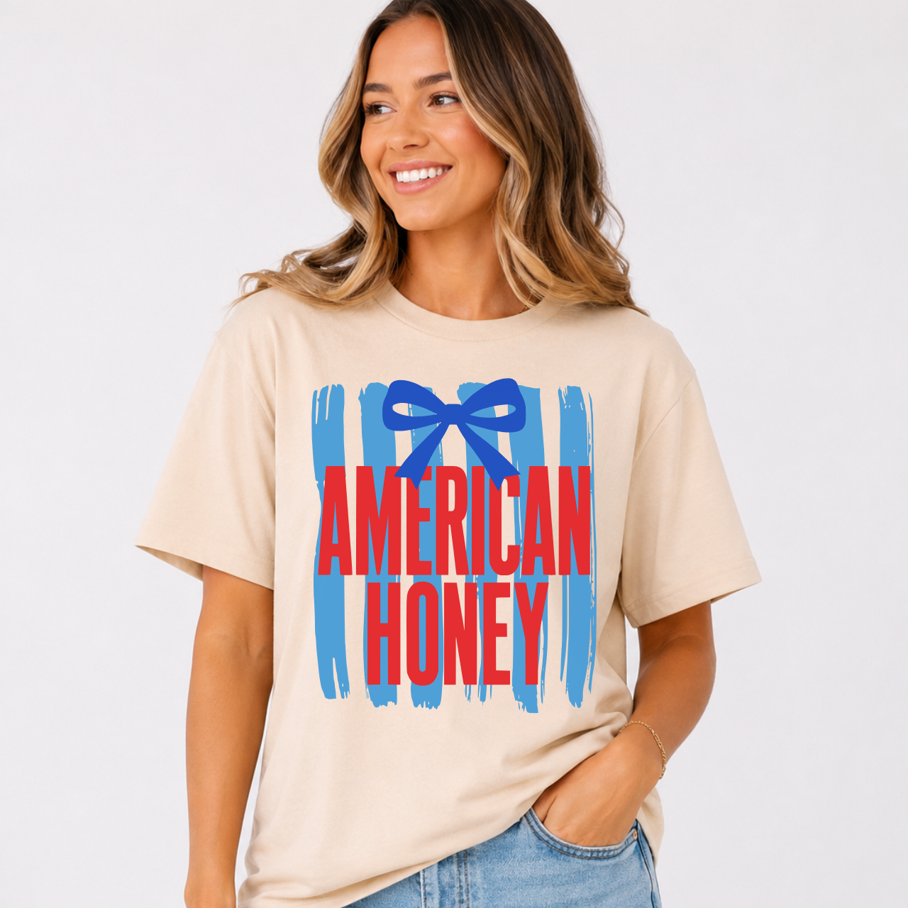 American Honey with Bow Tee