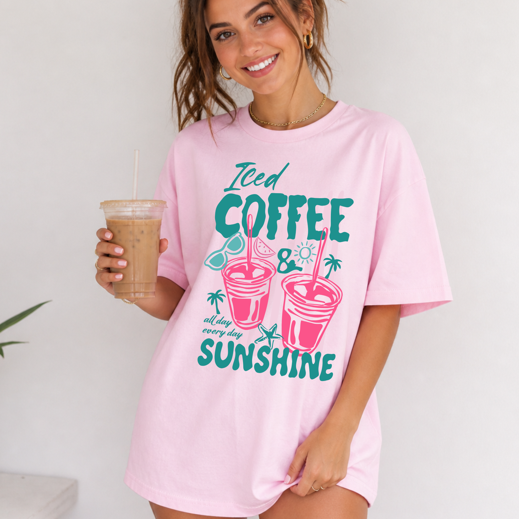 Iced Coffee and Summer Tee