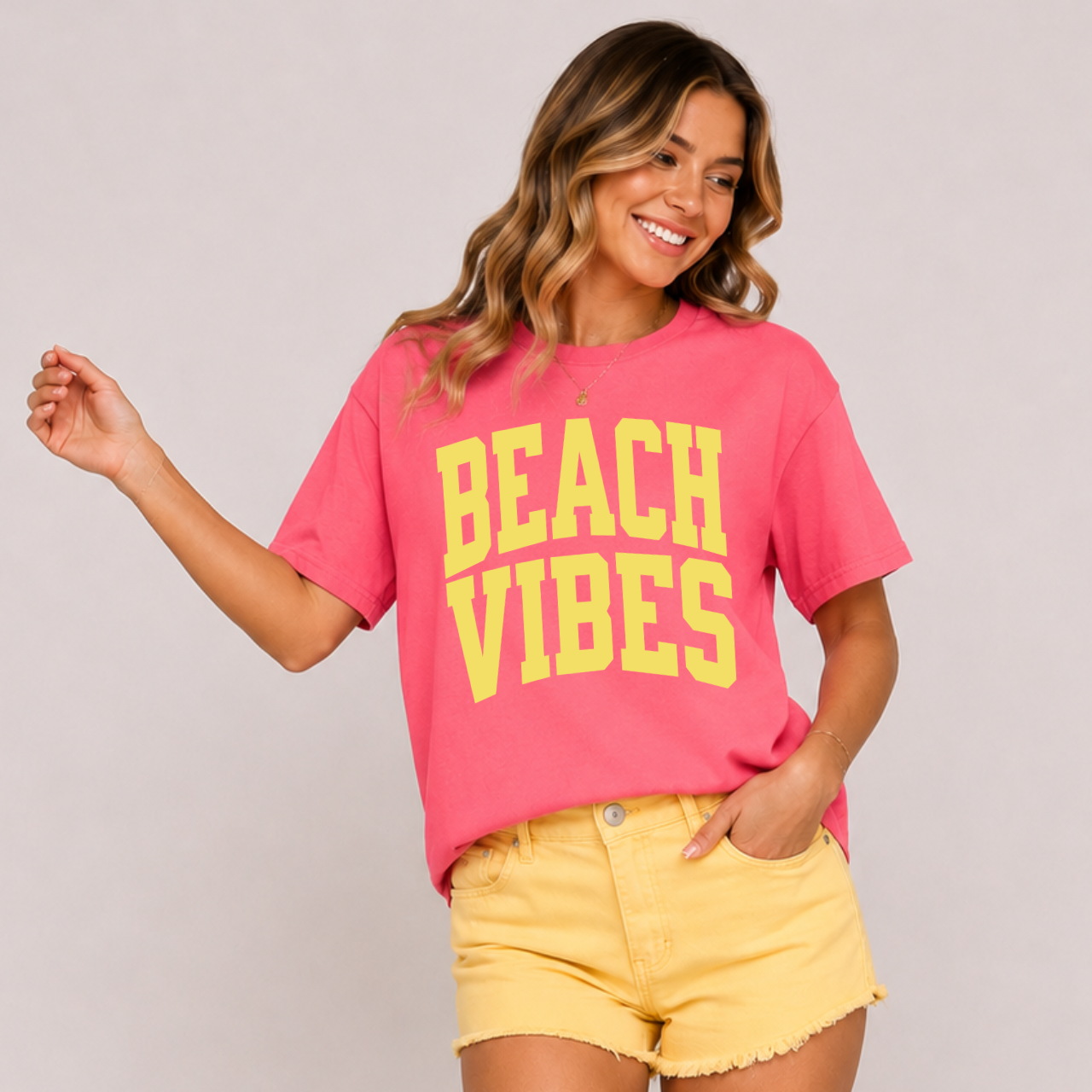 BEACH VIBES Varsity Tee
