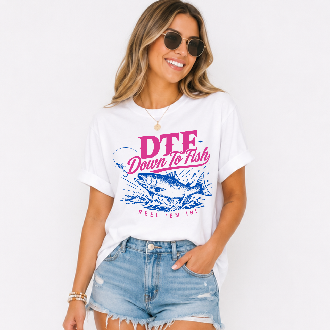 DTF Down to Fish Tee