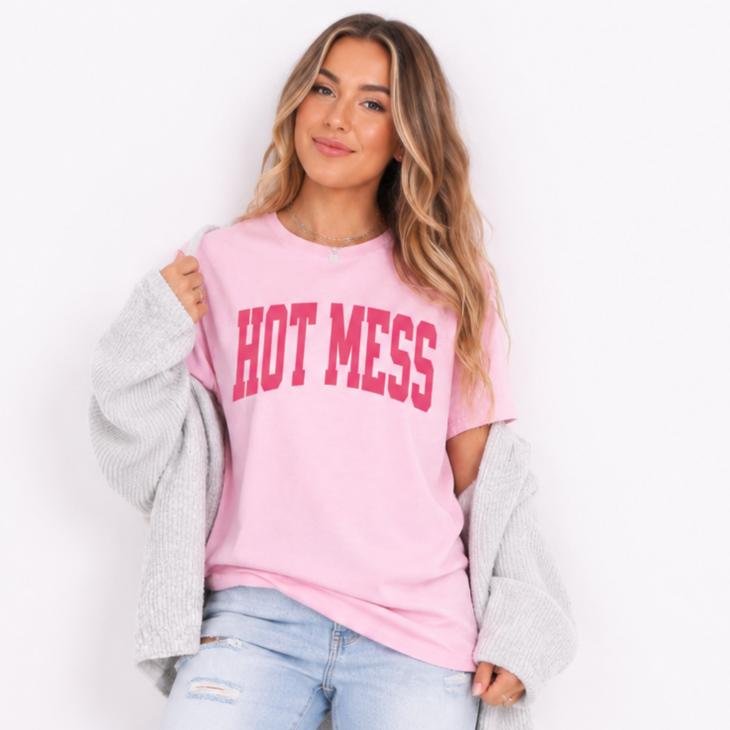 HOT MESS Varsity Tee