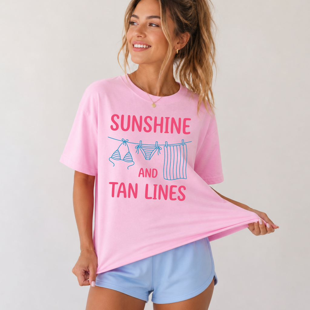 SUNSHINE & TAN LINES Tee