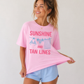 SUNSHINE & TAN LINES Tee