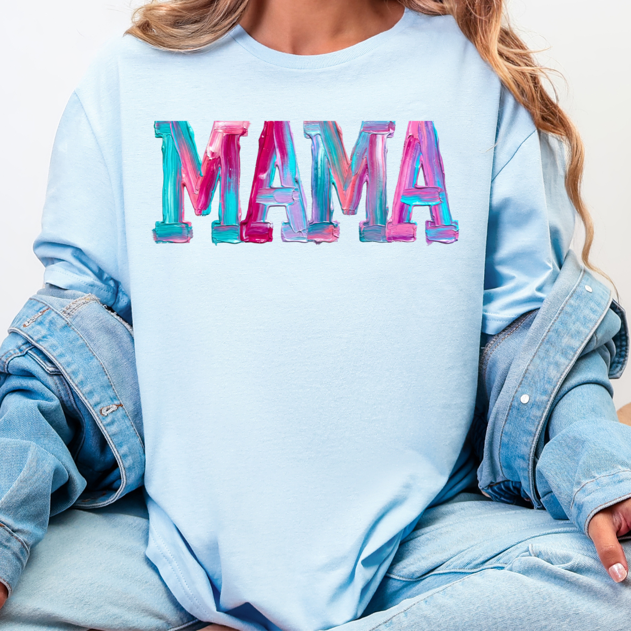 Pastel Paint MAMA Tee