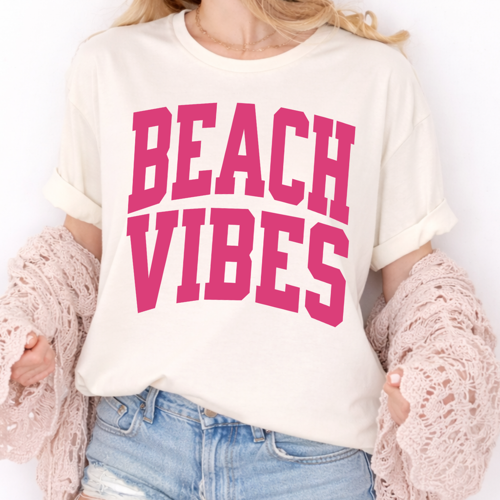 BEACH VIBES Varsity Tee