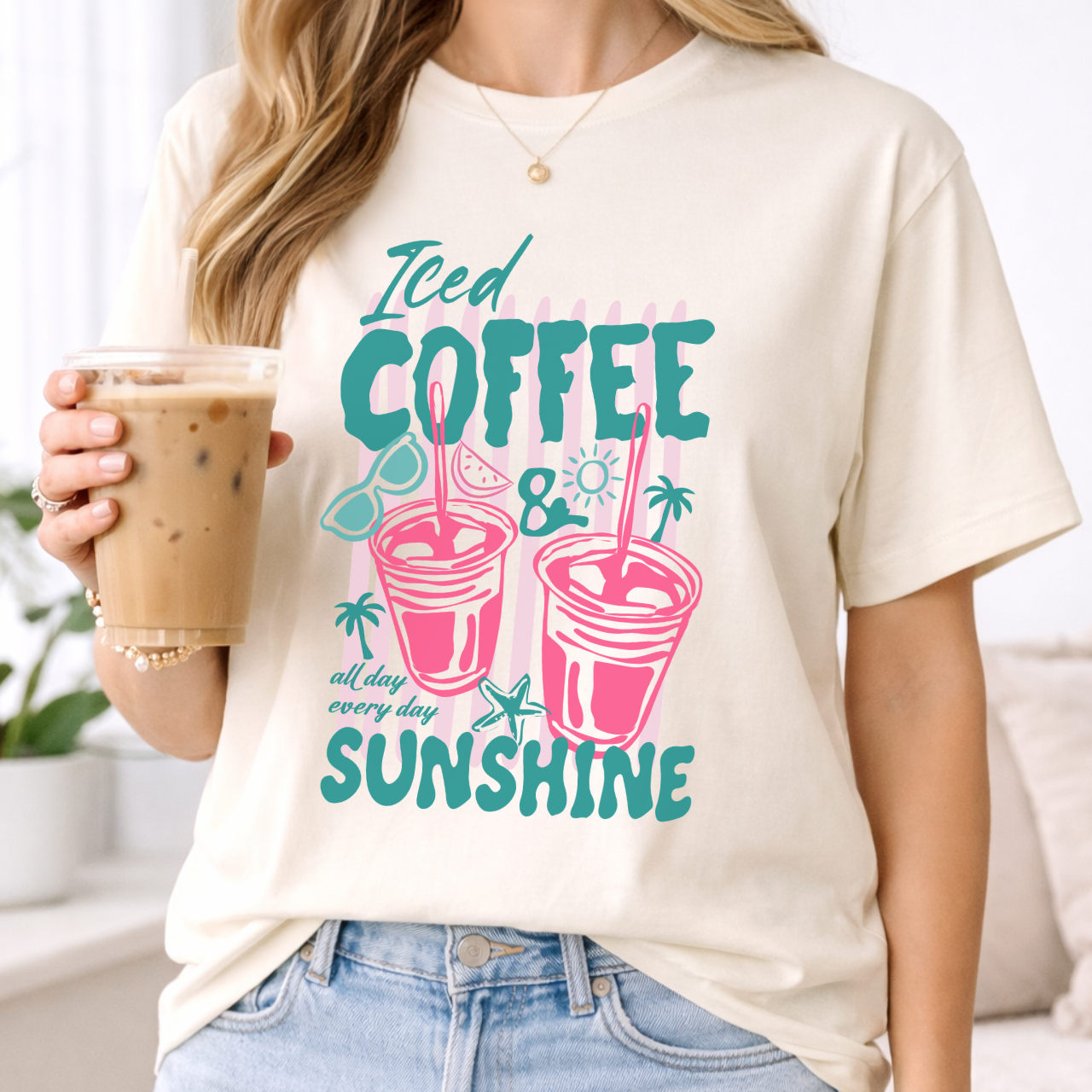 Iced Coffee and Summer Tee